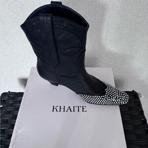 BNIB *Khaite* Black Cowboy Boots 1:1